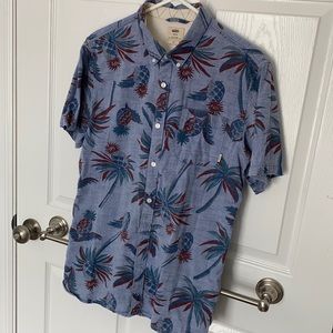 Vans Men’s medium floral button down shirt